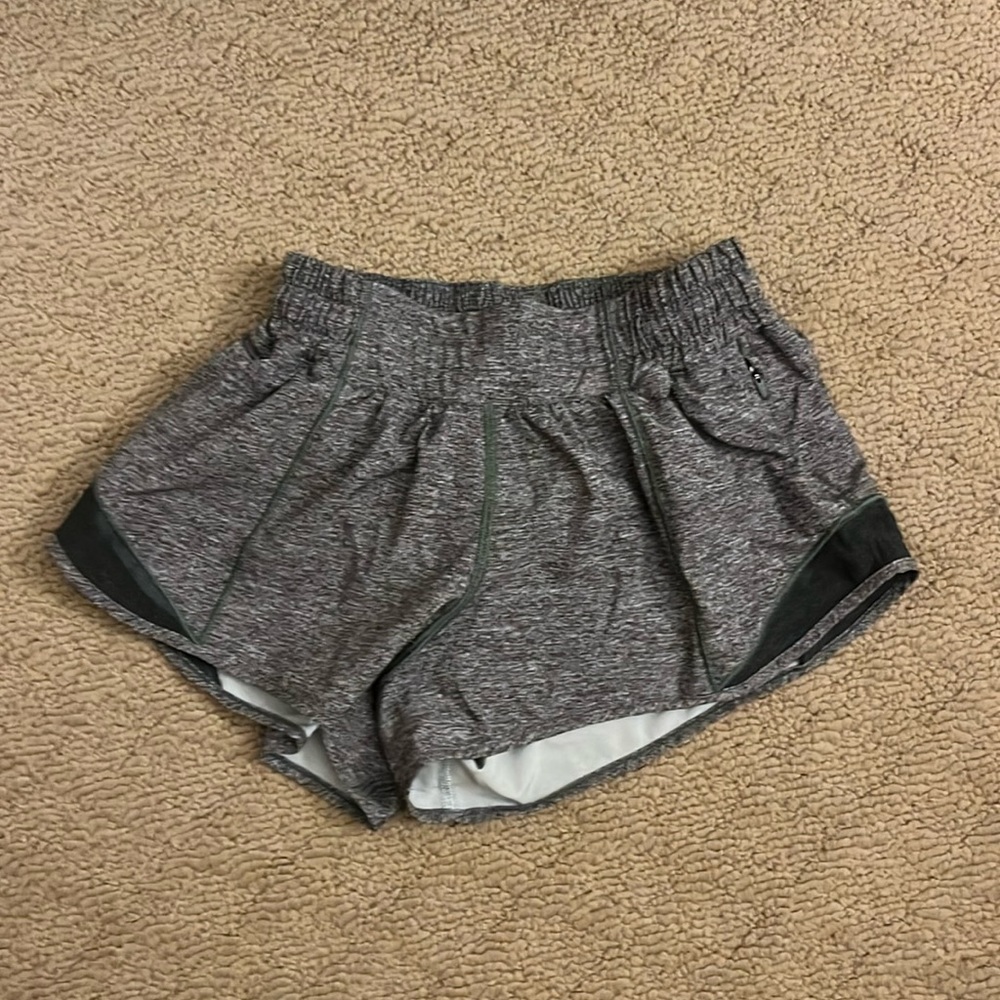 Lululemon gray hotty hot shorts